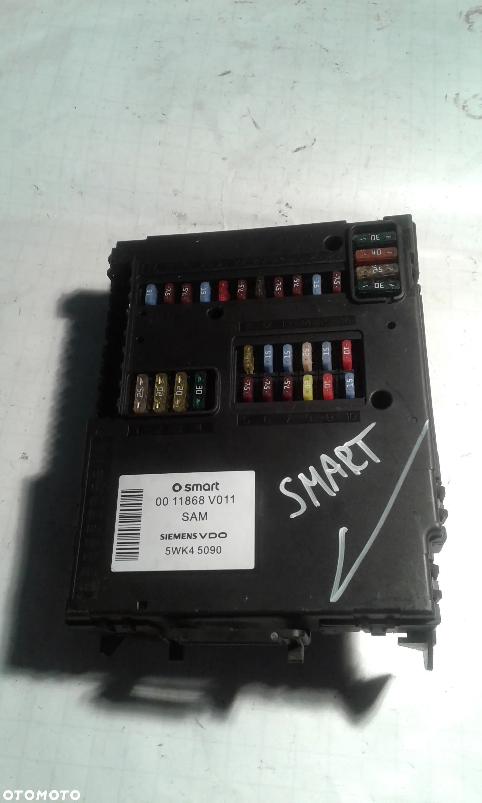 MODUŁ BSI SAM SIEMENS VDO 0011868V011 5WK45090 SMART FORTWO I 450 - 1