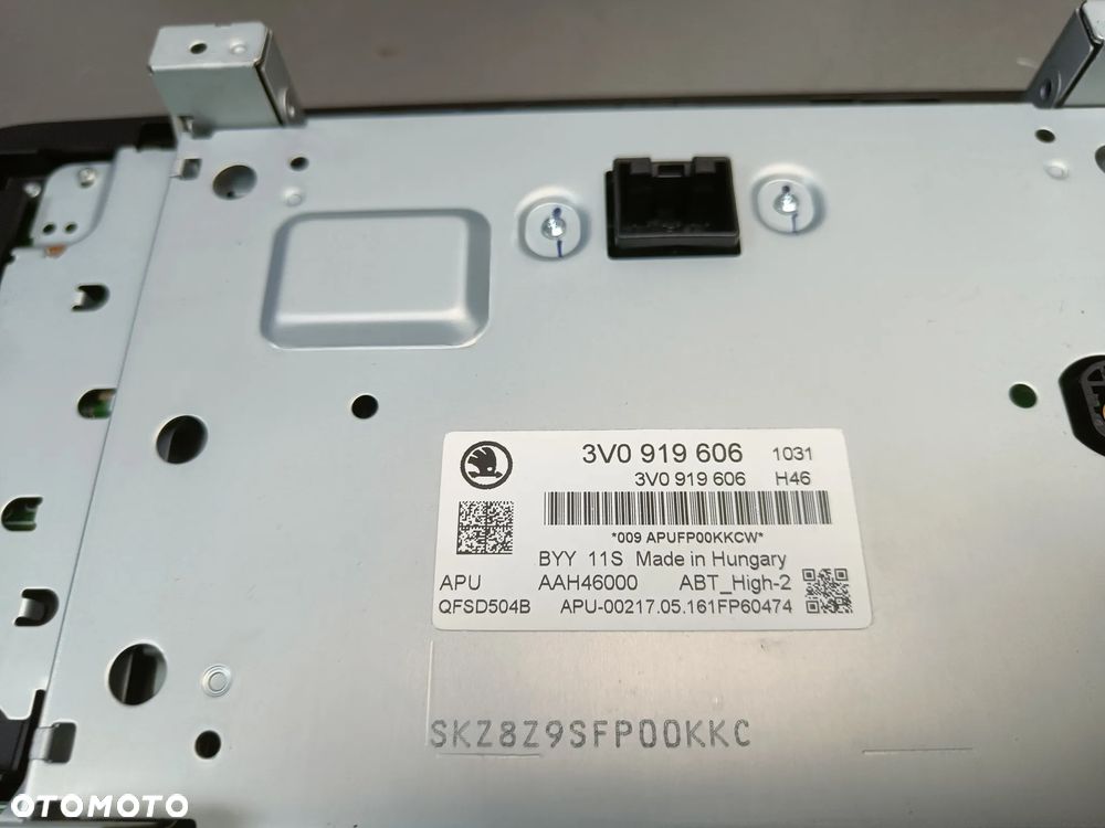 Radio Skoda Superb 3 III Wyświetlacz Ekran Nawigacja 3V0919606 - 9