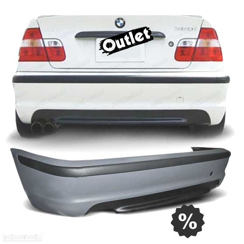 C002111C6 PÁRA-CHOQUES TRASEIRO BMW E46 BERLINA LOOK M 98-05 SEM PDC - 1