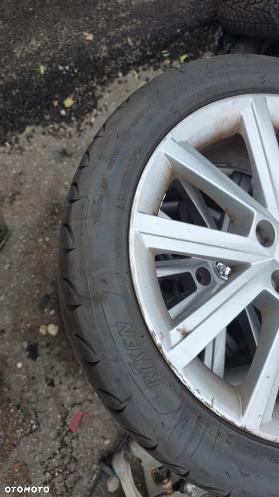 KOŁA FELGI FELGA OPONY LETNI 17 5X112 5E0601025E ET49 SKODA OCTAVIA 225/45 - 2