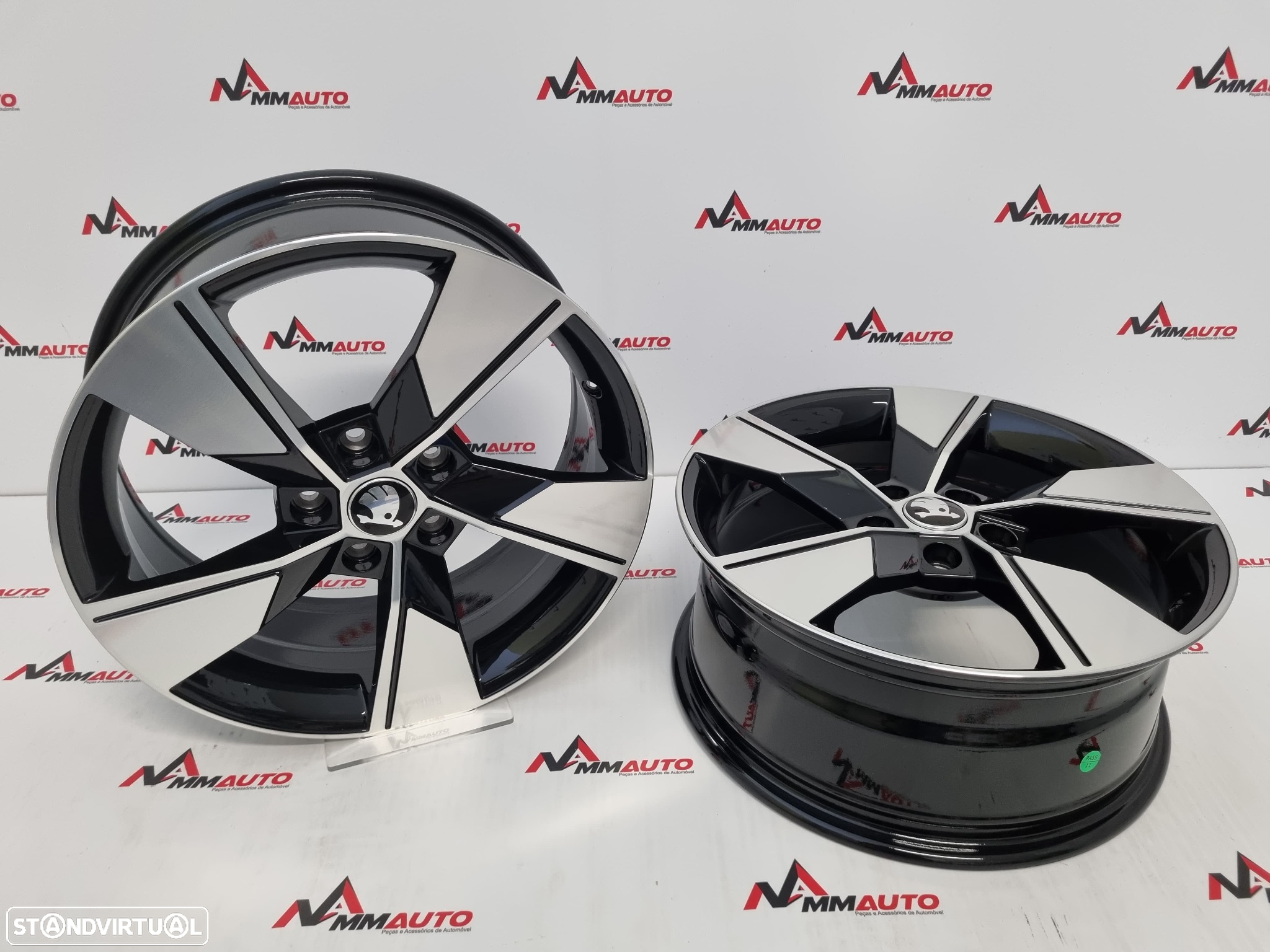 Jantes Look Skoda Octavia Preto Polido 17 - 3