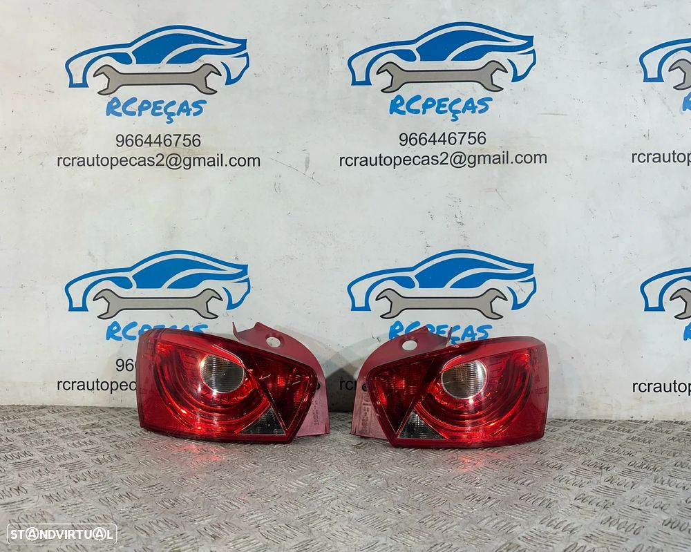 .Conjunto Farolins Led Tras Traseiro Direito Esquerdo Seat Ibiza 6J 5 Portas 6J4945096H 6J4945095G 2008 - 2017 - 3