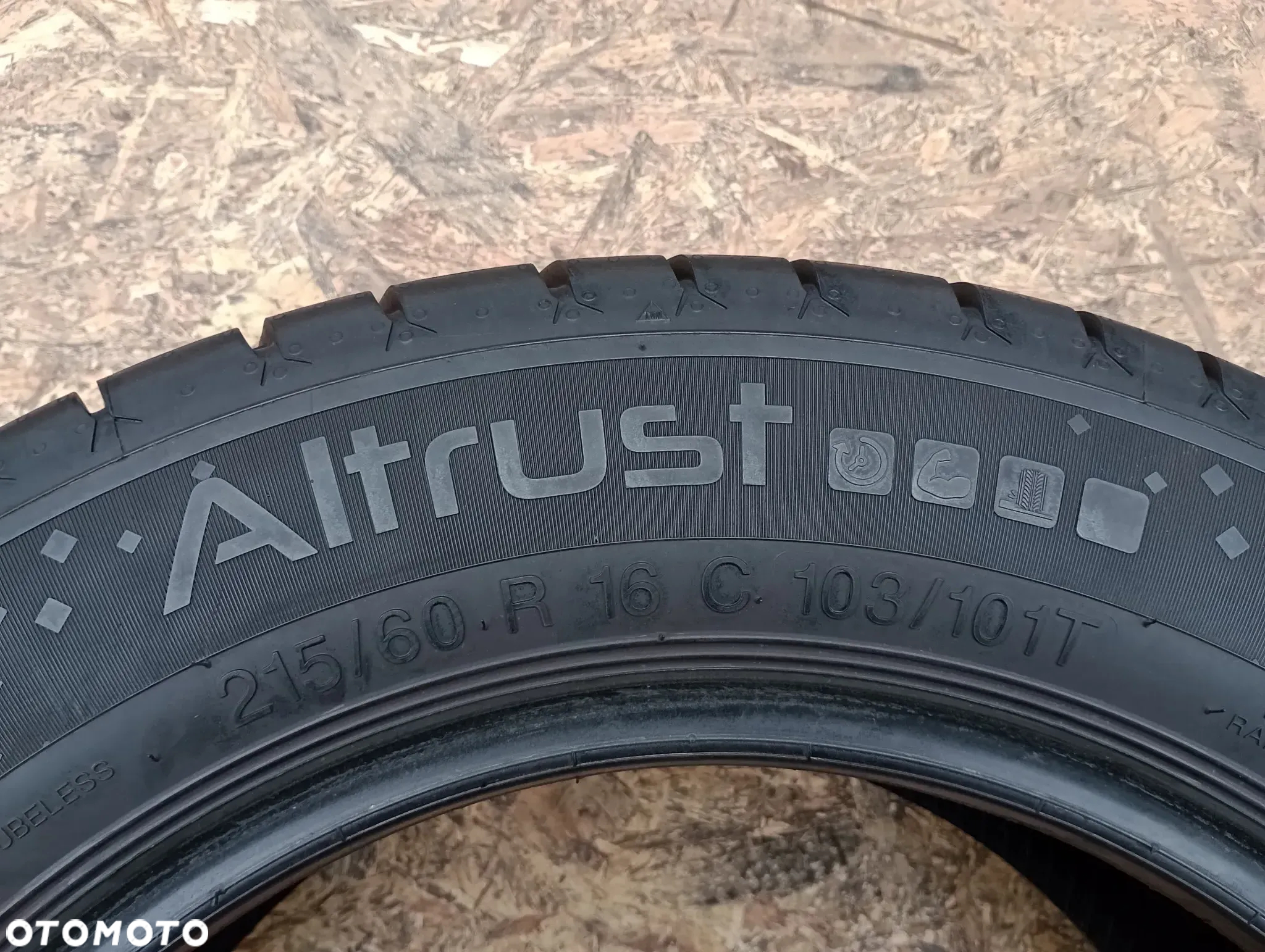 OPONY LETNIE WZMACNIANE 2x 215/60 R16C 103/101T APOLLO ALTRUST 2x8 mm - 7