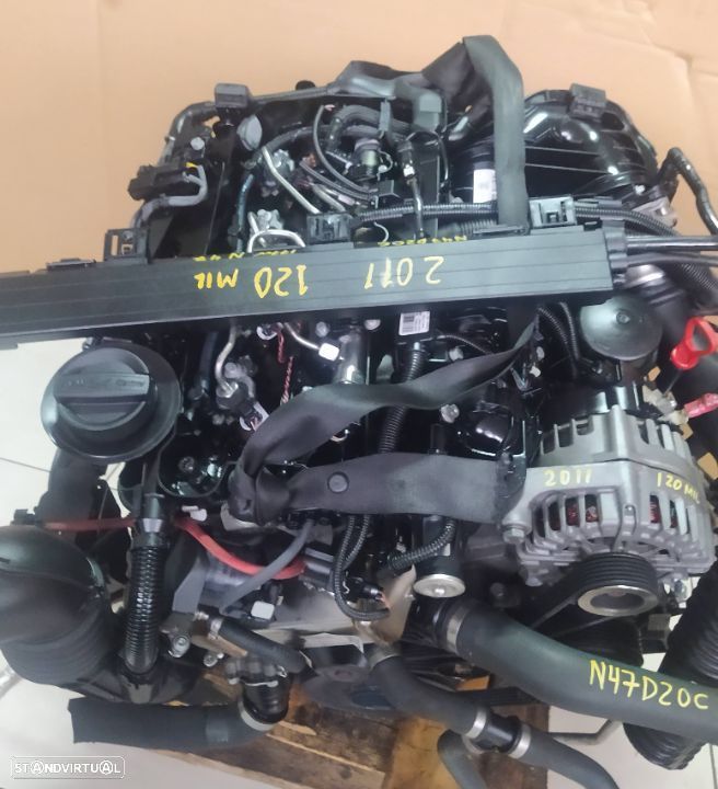 Motor BMW 120D 320D 177cv E87 E90 120 mil km 2011 N47D20C caixa automatica 6HP21 - 8