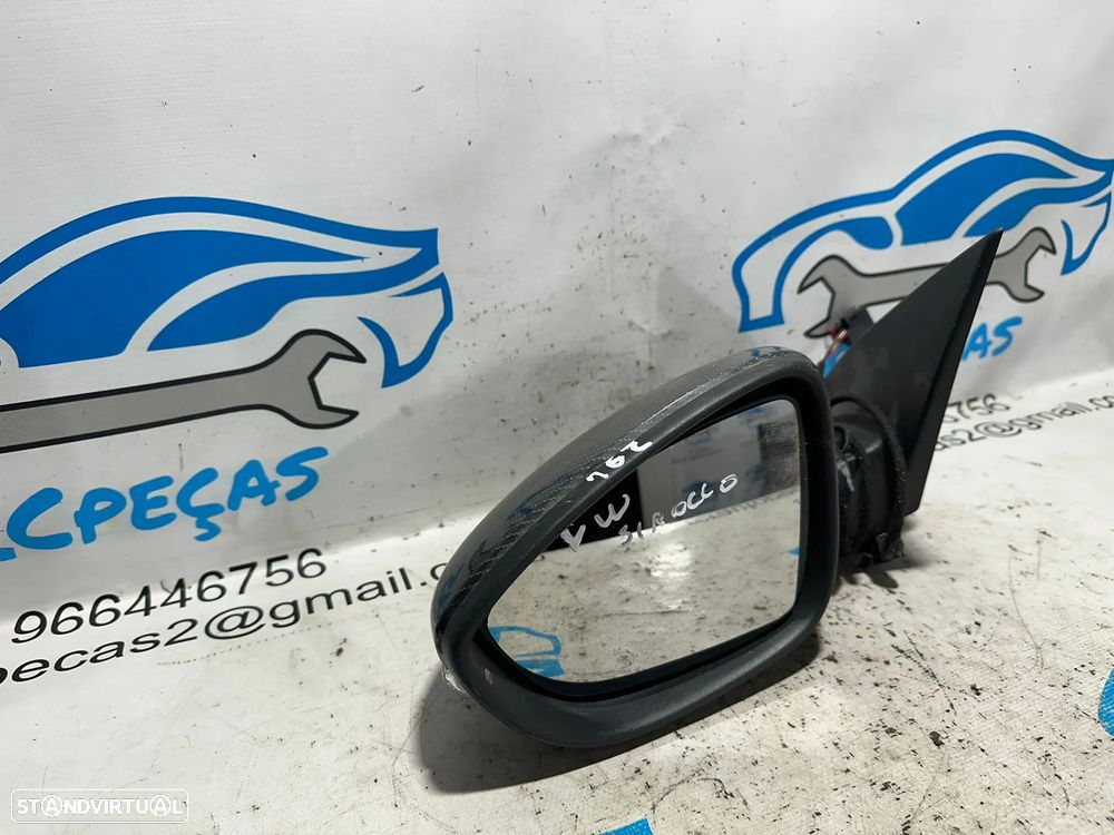 .Espelho Retrovisor Lateral Esquerdo VW Volkswagen Scirocco 1K8857501BC 2008 - 2014 - 3