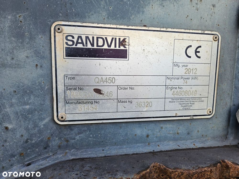Sandvik Przesiewacz sortownik Sandvik QA450 2D - 12