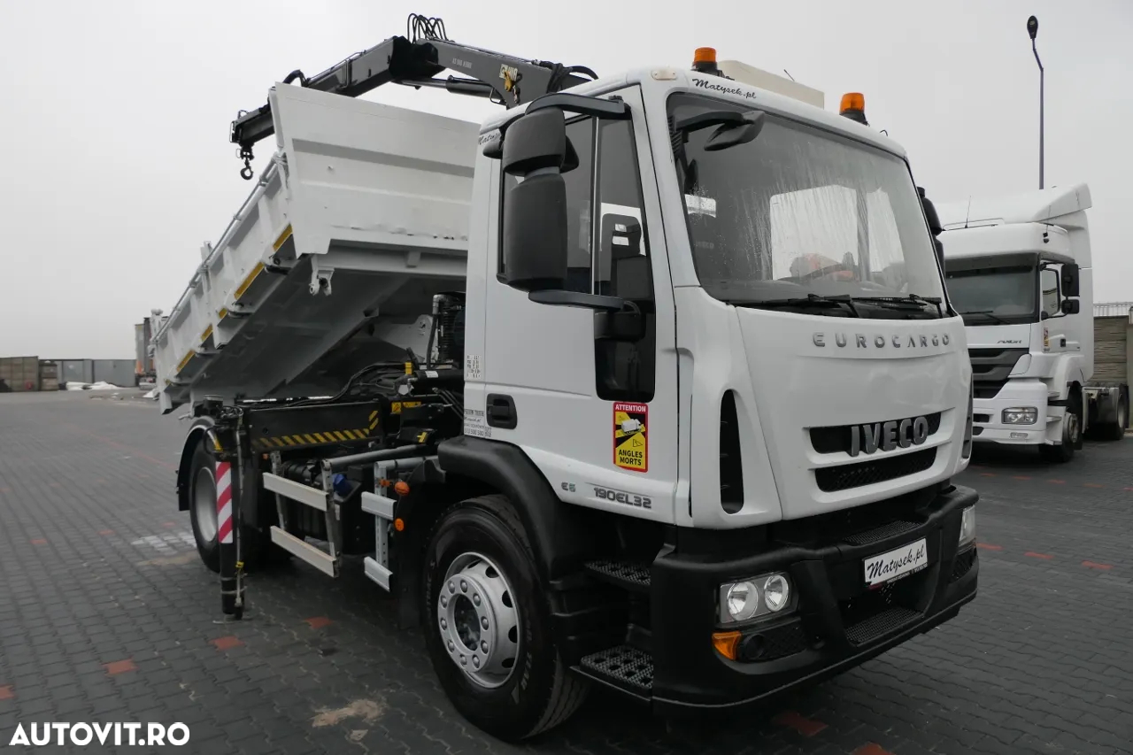 Iveco 19 - 320 CP / E 6 / Basculant + HDS / HYDROBOARD / KIPPER 3 FETE - 3,5 M / EURO 6 - 4
