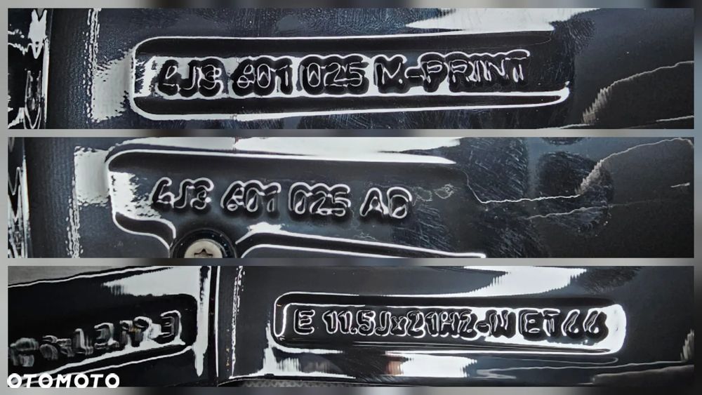 FELGI KOŁA AUDI E TRON GT RS 4J3601025AC 9,5x21 ET60 11,5x21 ET66 - 9