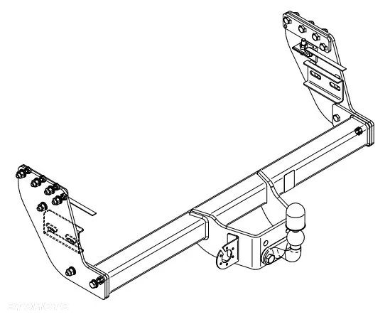 STEINHOF HAK HOLOWNICZY Z KULĄ FLANSZOWA ODKRĘCANĄ do MITSUBISHI L-200 V5 4WD+FULLBACK 2015-2019 - 5