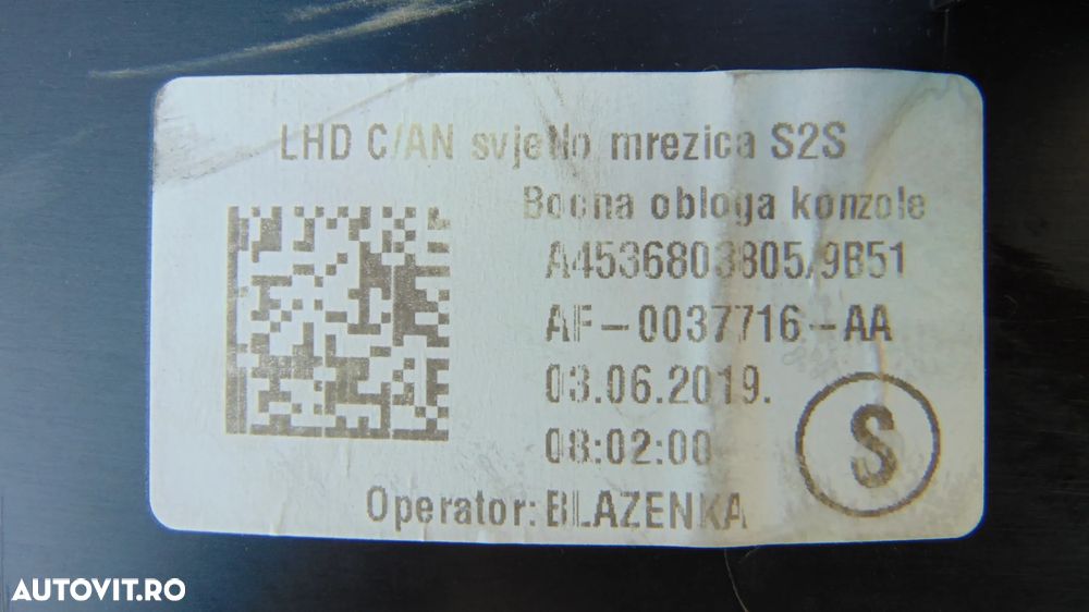 Ornament interior Smart W453 dupa 2014 ornemente interior stanga dreapta - 5