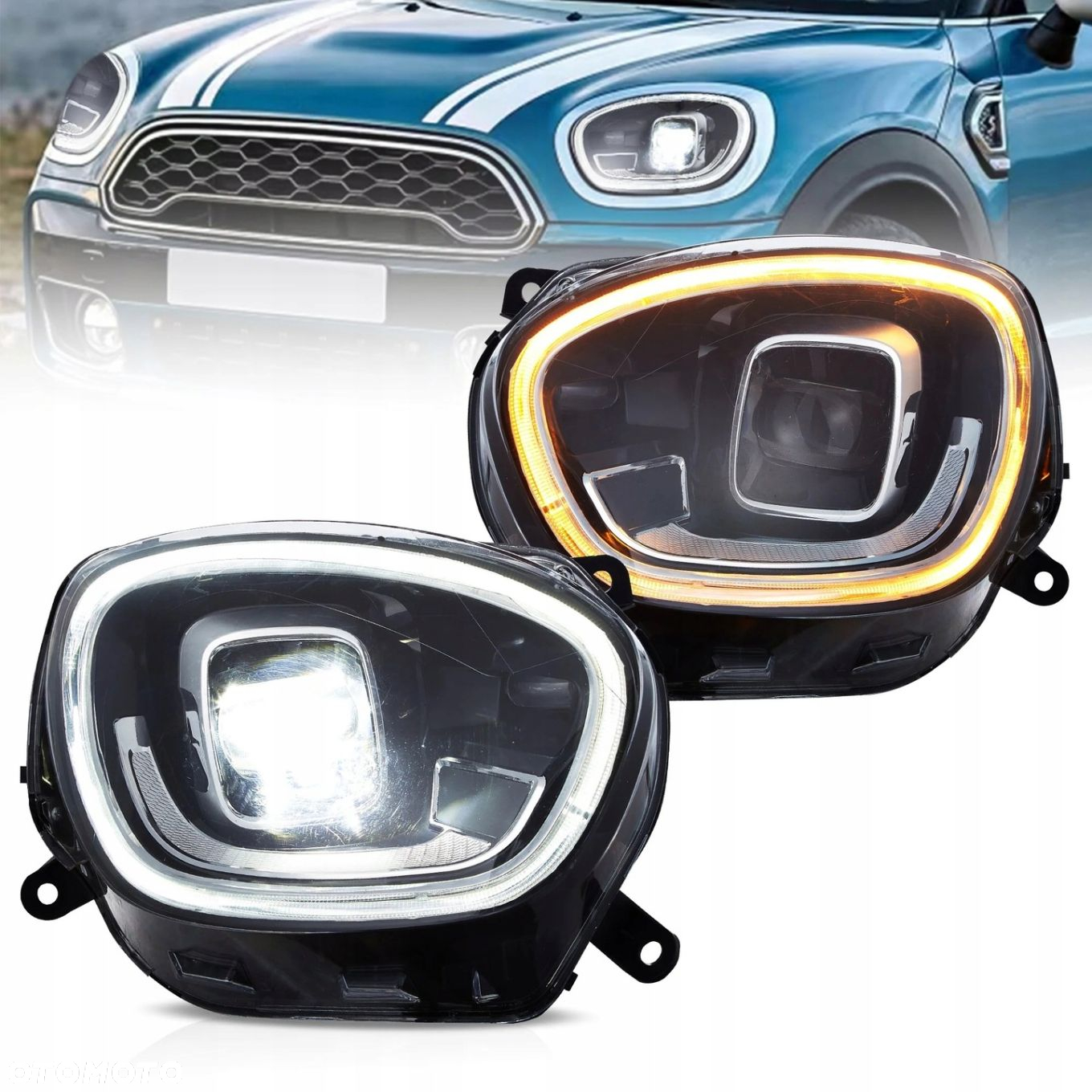 Reflektory Lampy kpl Full Led Diodowe Black Matrix Mini Countryman II 2 f60 - 6
