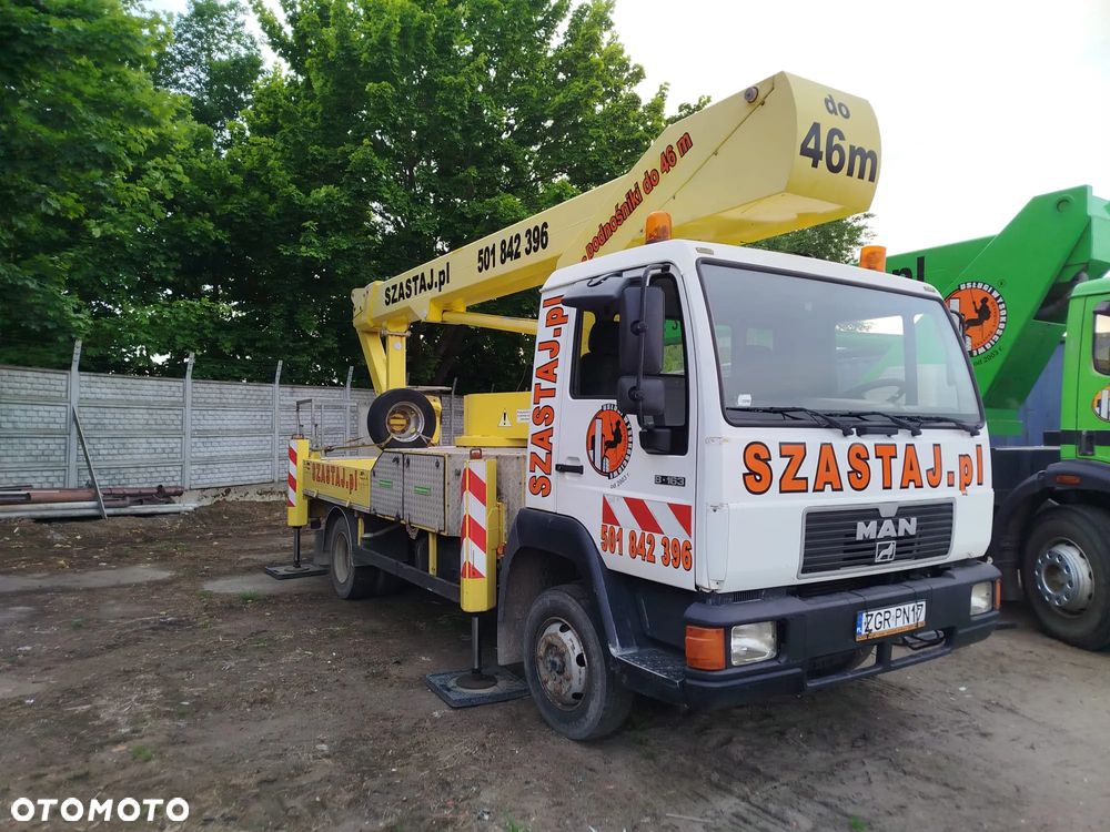 MAN Podnośnik Koszowy Bison TKA 26 - 26 Metrów w Górę 18 m bok Pilot - 3