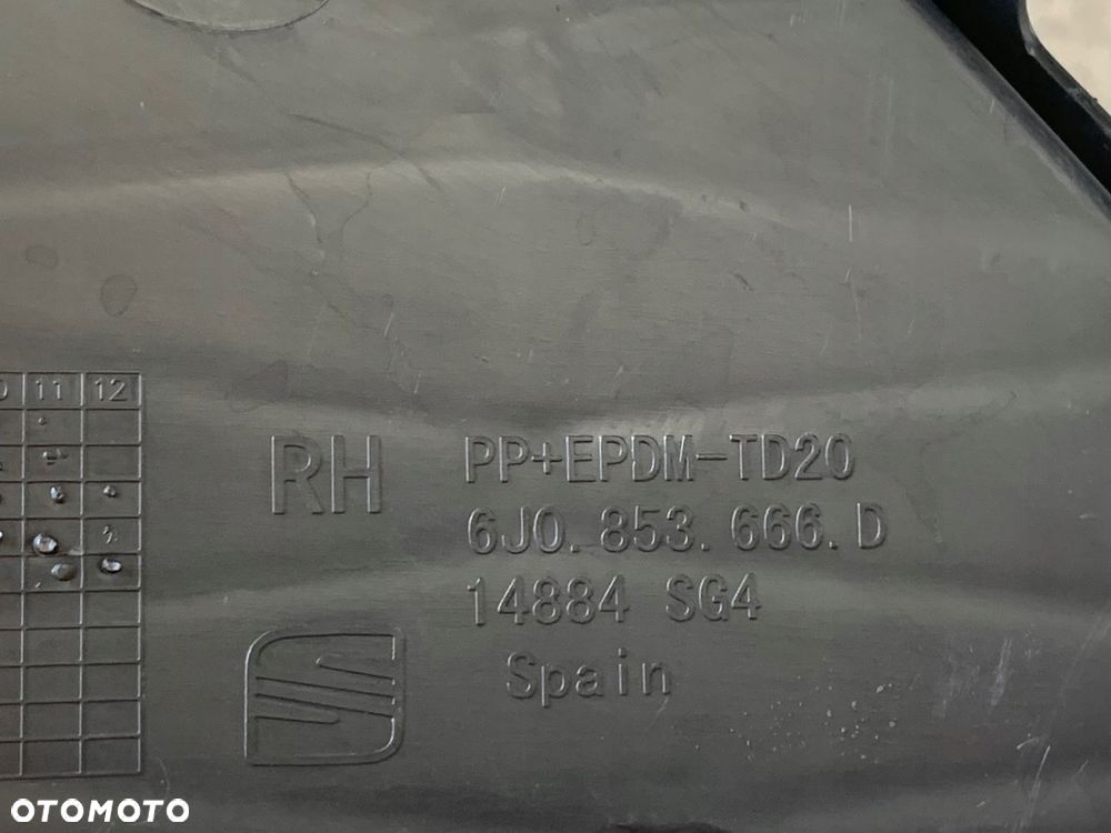 grill zderzaka seat ibiza 12- 6j0853666a prawy - 3