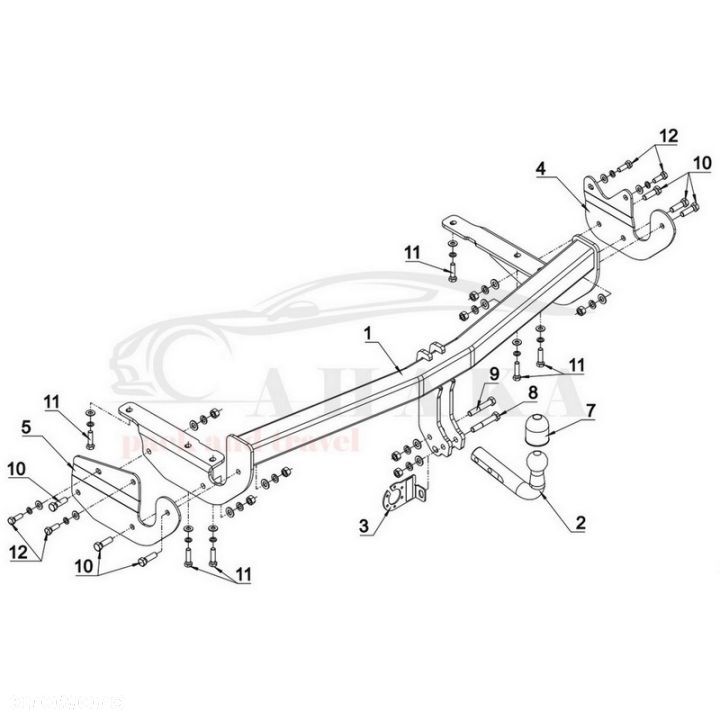 Hak Holowniczy Odkręcany Do Lexus Rx 300, Rx 350, 400H Mcu 2003-2008 - 6