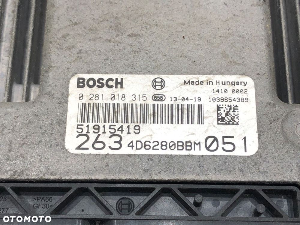 ZESTAW STARTOWY STACYJKA KOMPUTER BSI  FIAT DOBLO Cargo (263_) 2010 - 2022 1.6 D Multijet 77 kW [105 - 5