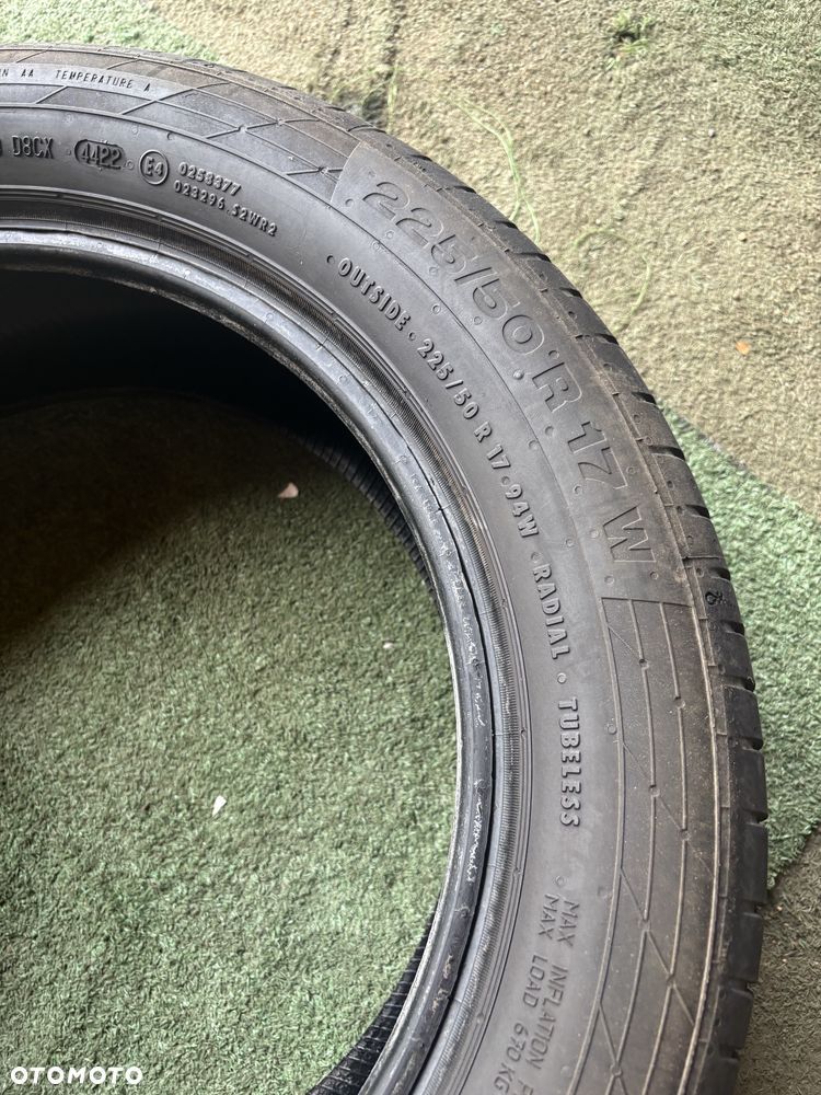 2x 225/50R17 94W CONTINENTAL CONTISPORTCONTACT 5 opona letnia 2022 6,5 - 7