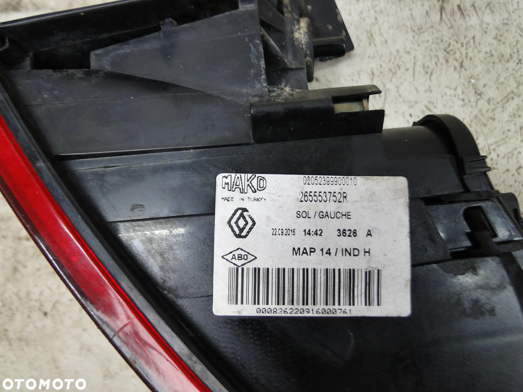 RENAULT CLIO IV 4 HB LAMPA LEWA TYŁ TYLNA KOMPLETNA EUROPA - 8
