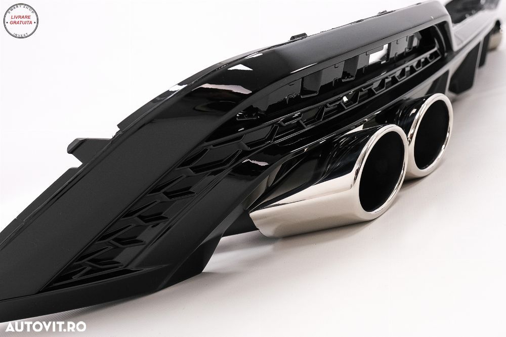 Difuzor Bara Spate Audi A5 F5 Facelift S-Line (2020-) Negru Lucios- livrare gratuita - 7
