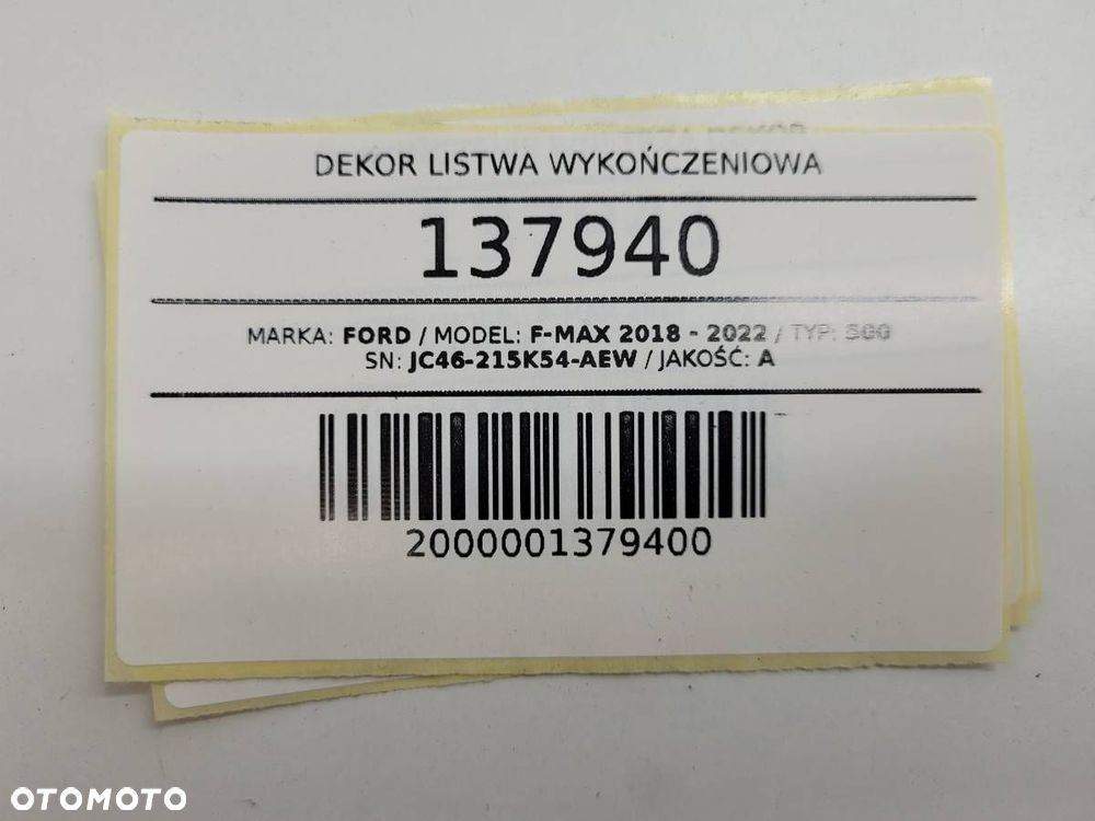 MASKOWNICA OSŁONA FORD F-MAX 500 EURO 6 2019 JC46-215K54-AEW - 9