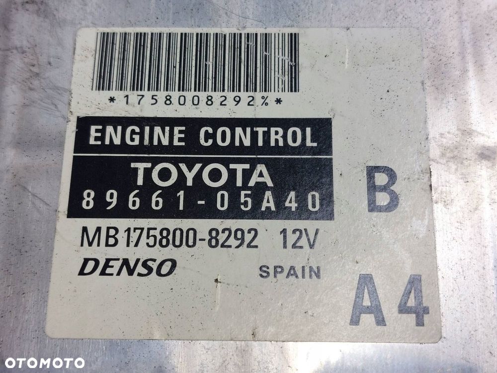 ZESTAW STARTOWY TOYOTA AVENSIS T25 2.0 D4D 89661-05A40 83800-05C00-C - 2