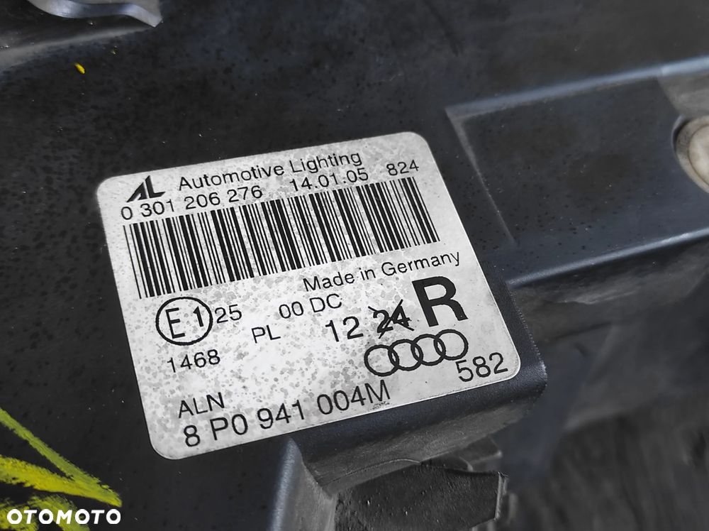 AUDI A3 8P 03-08R LAMPA PRAWA PRZEDNIA PRAWY PRZÓD XENON EUROPA 8P0941004M WYSYŁKA !!!!! - 5