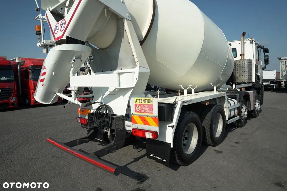 Renault C 430 XLOAD / 8X4 / BETONOMIESZARKA  / GRUSZKA 9.1 M3 / ALUFELGI / EURO 6 / - 14