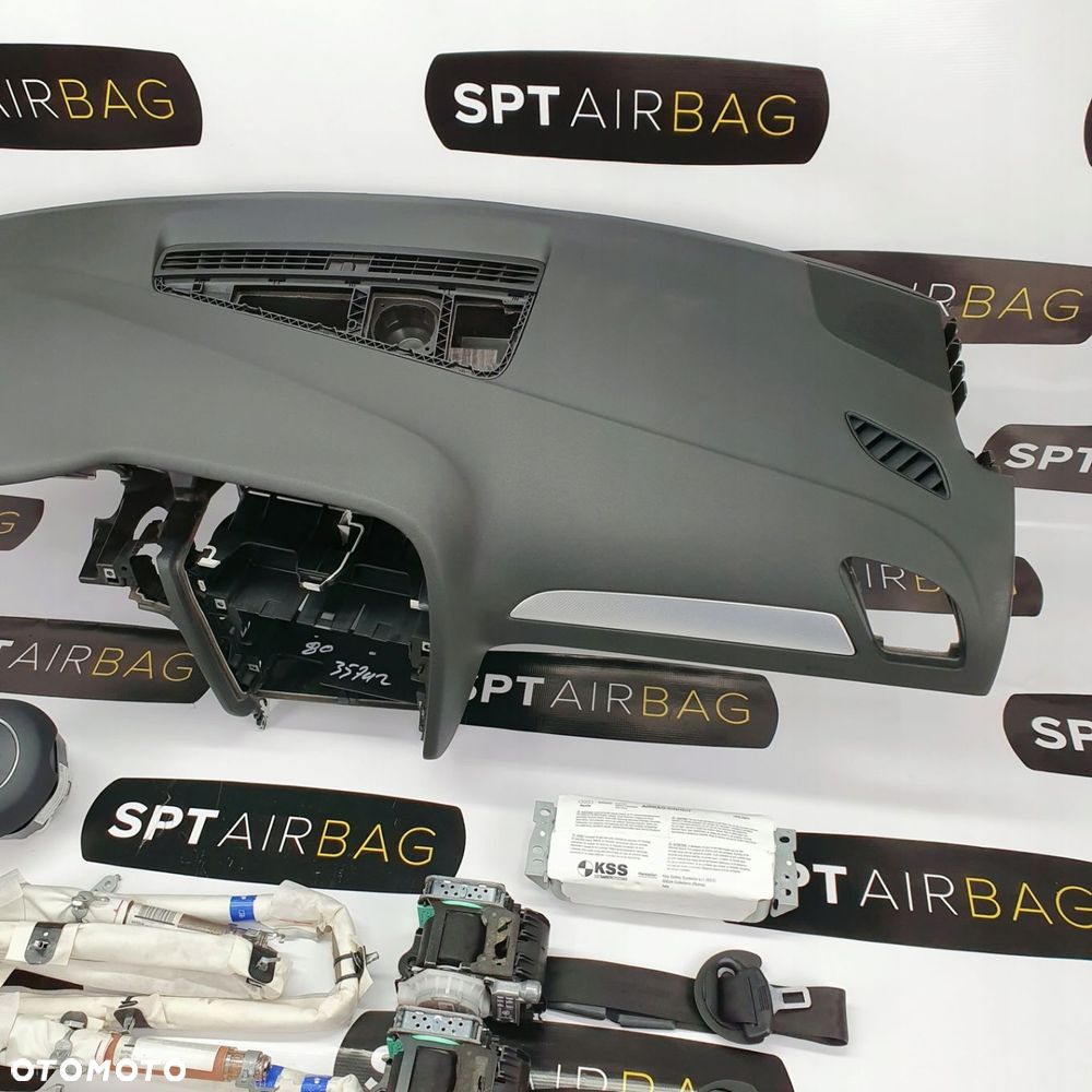 AUDI A4 B8 DESKA ROZDZIELCZA KONSOLA KOKPIT PULPIT PODUSZKI AIRBAG AIR BAG PASY KIT SET - 3