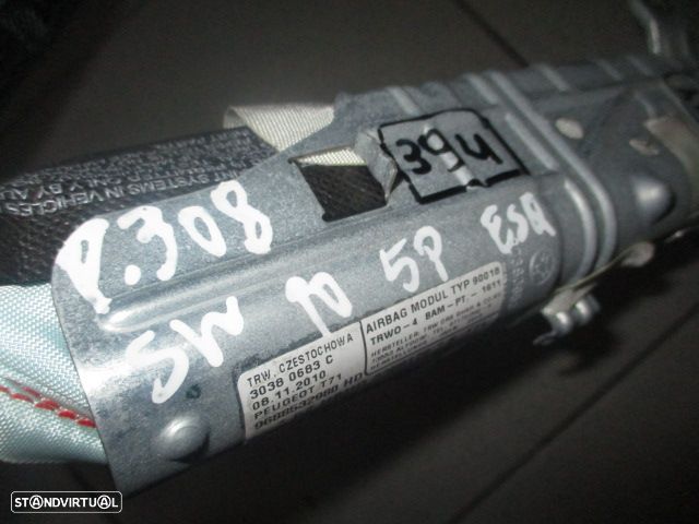 Airbag Cortina 9688532980 PEUGEOT 308 SW 2010 ESQ - 2