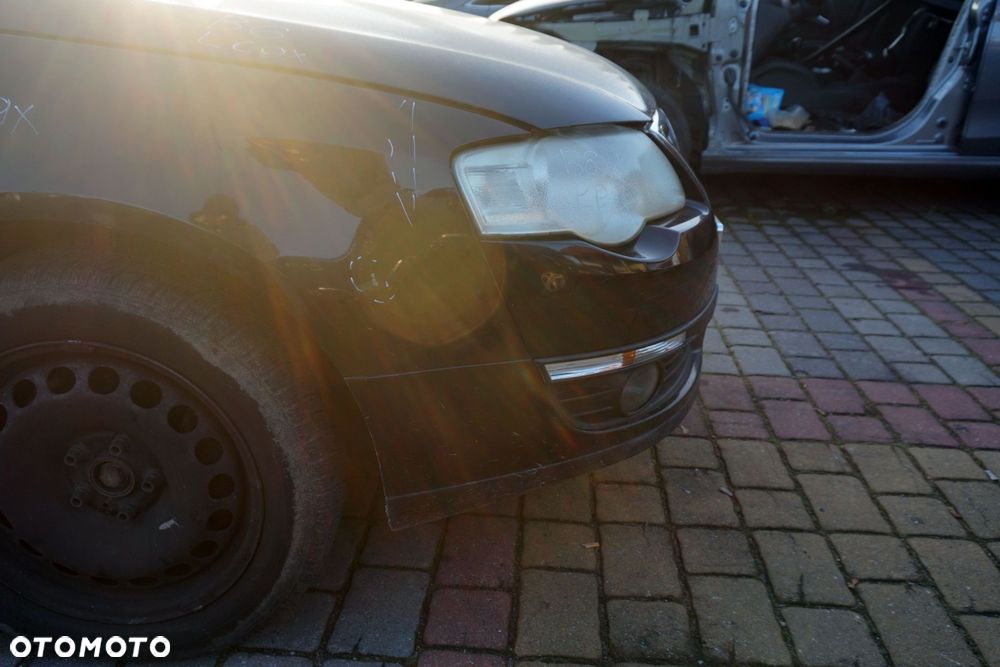 MASKA ZDERZAK BŁOTNIKI LAMPY PASSAT B6 LC9X  VOLKSWAGEN 2005-2010 CZARNY PRZÓD KOMPLETNY - 35