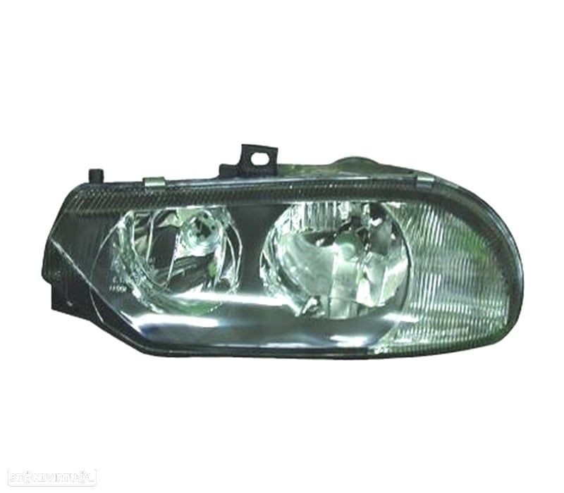 FAROL OPTICA ESQUERDA PARA ALFA ROMEO 156 97-03 FUNDO PRETO - 1