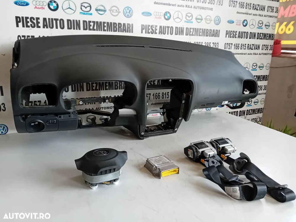 Plansa Bord Kit Airbag Vw Golf 6 VI An 2008-2013 Volan Stanga - 3