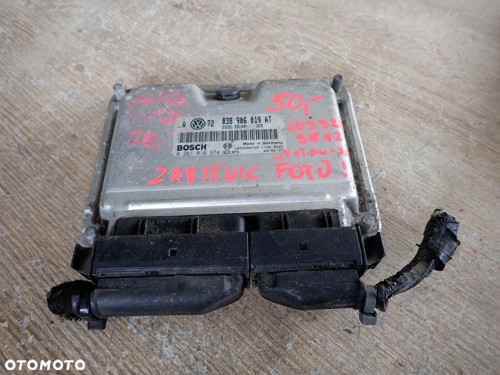 VW GOLF IV 1.9 TDI KOMPUTER SILNIKA 038906019AT - 1