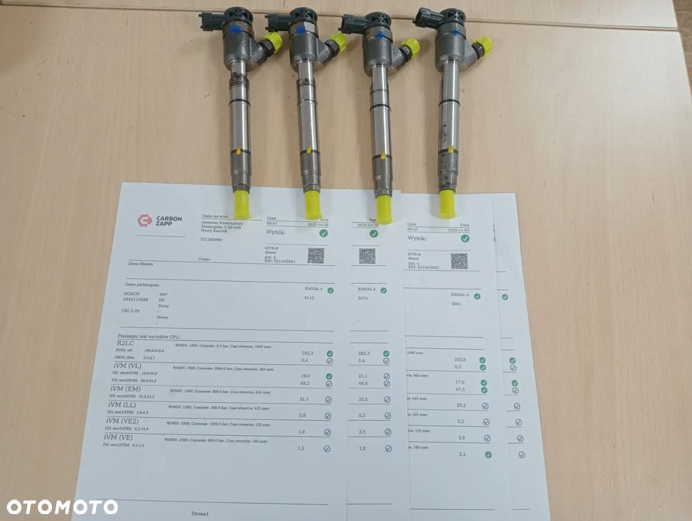 WTRYSK WTRYSKIWACZ BOSCH 0445110589 SPRAWDZONY