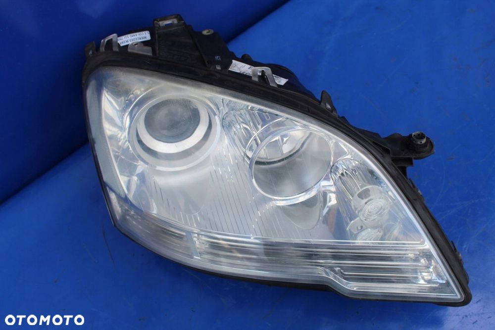 Reflektor prawy kompletny H7 lampa prawa OE Mercedes W164 ML Lift Anglik - 8