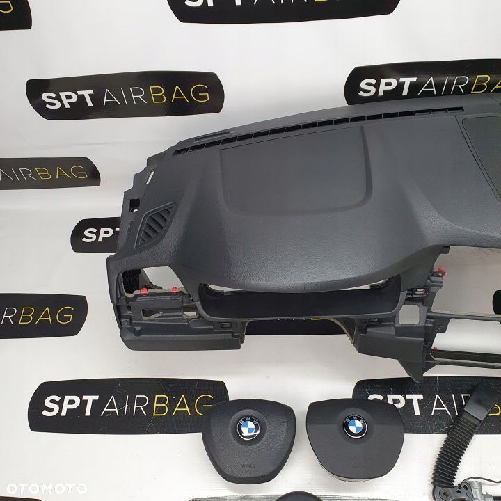 BMW F10 F11 DESKA ROZDZIELCZA KONSOLA KOKPIT PULPIT PODUSZKI AIRBAG AIR BAG PASY KIT SET - 2