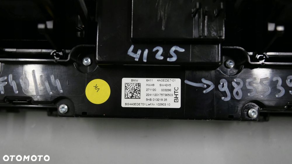 bmw f40 f44 panel klimatyzacji kratka nawiewu środkowa 4a0ede7 9855395 - 9