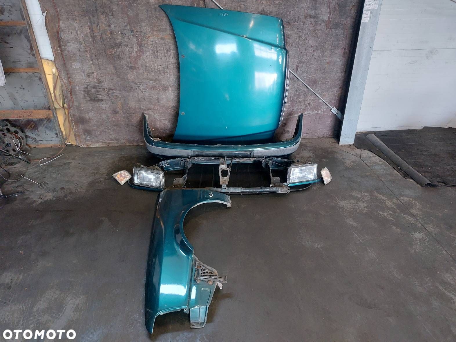 KOMPLETNY PRZÓD KLAPA ZDERZAK LAMPA BŁOTNIK AUDI 80 B4 LZ6P - 1