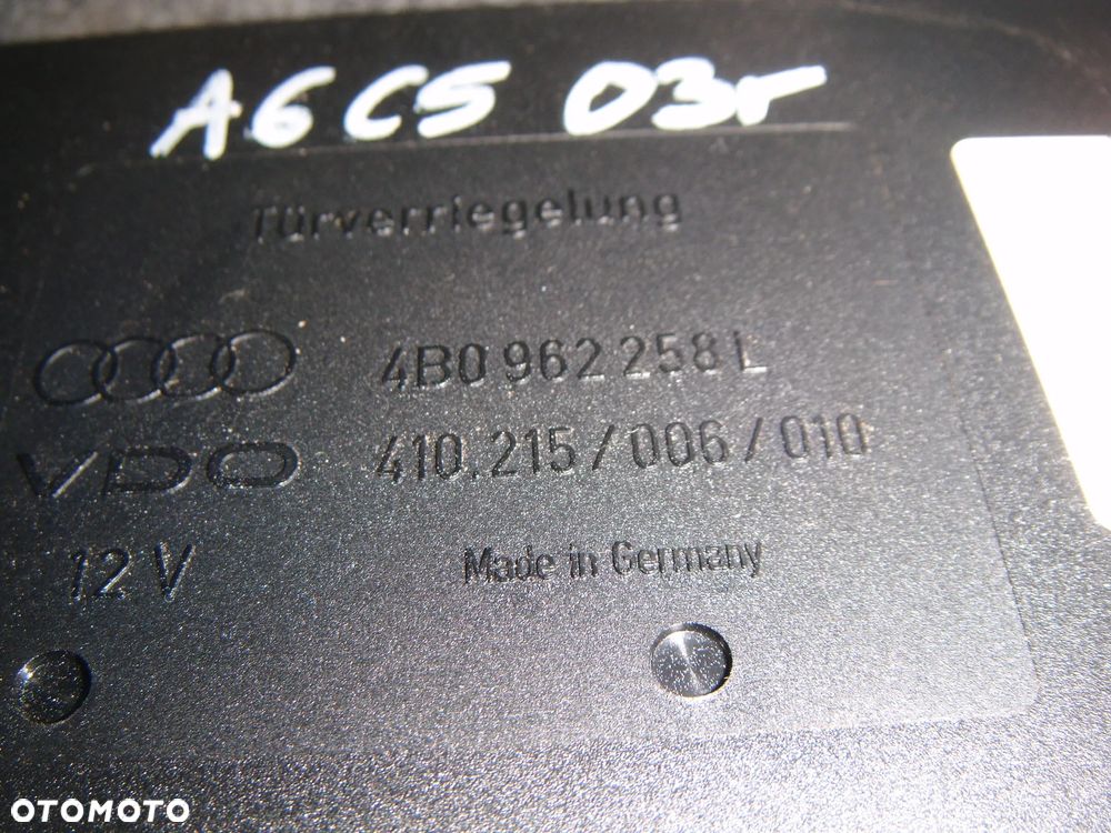 audi a6 c5  moduł komfortu 4b0962258l - 2
