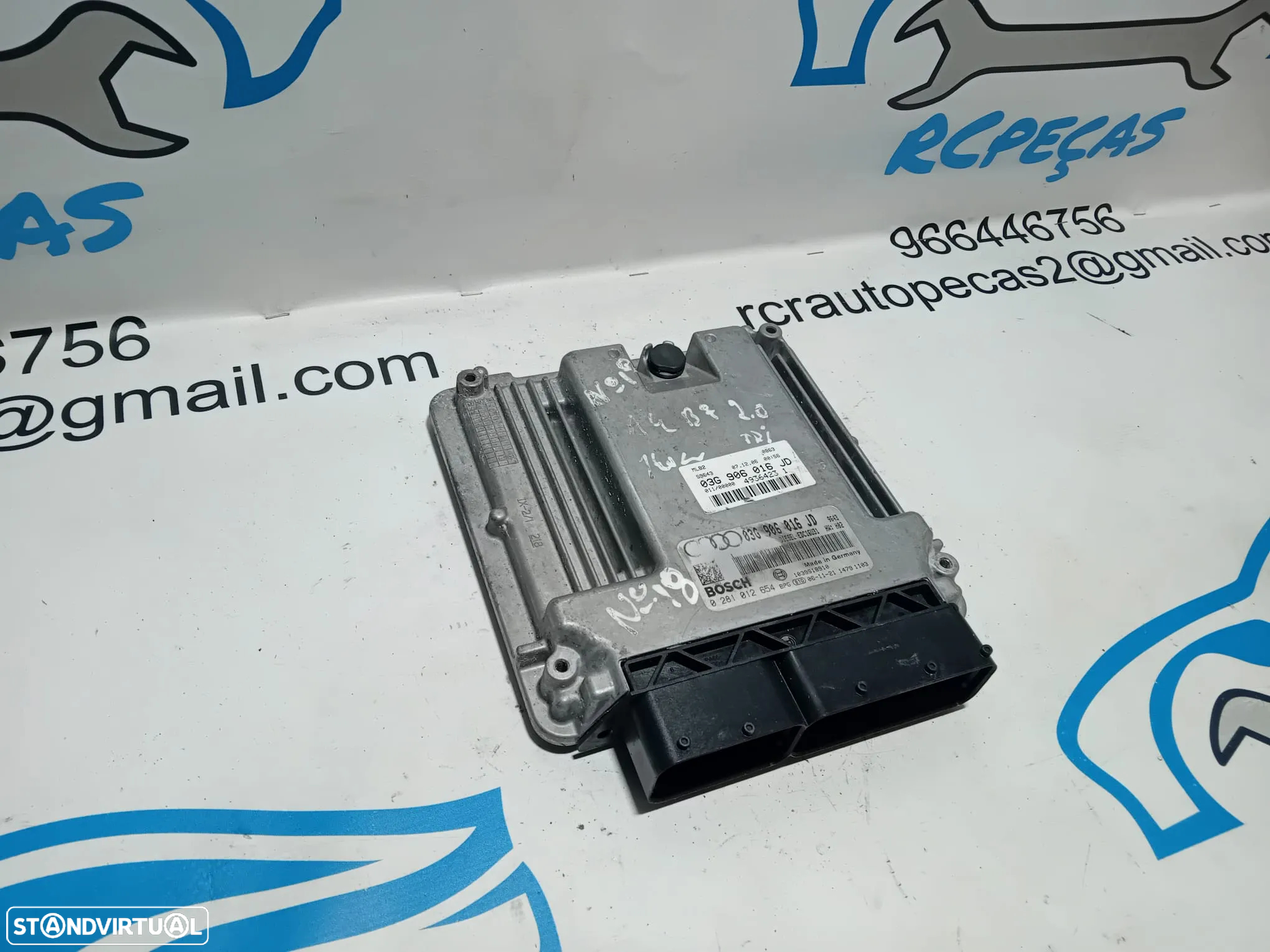 Centralina Bosch Original Audi 03G 906 016 JD / 0 281 012 654 - 5