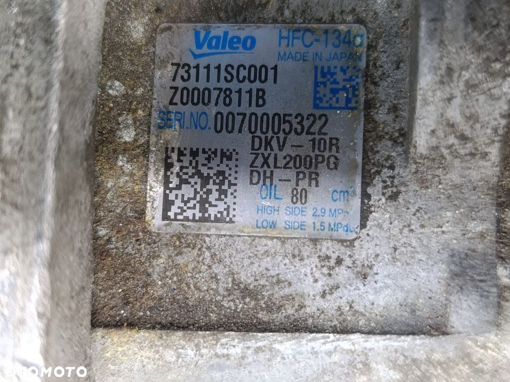 POMPA, SPRĘŻARKA KLIMATYZACJI SUBARU FORESTER III 73111SC001 Z0007811B - 1