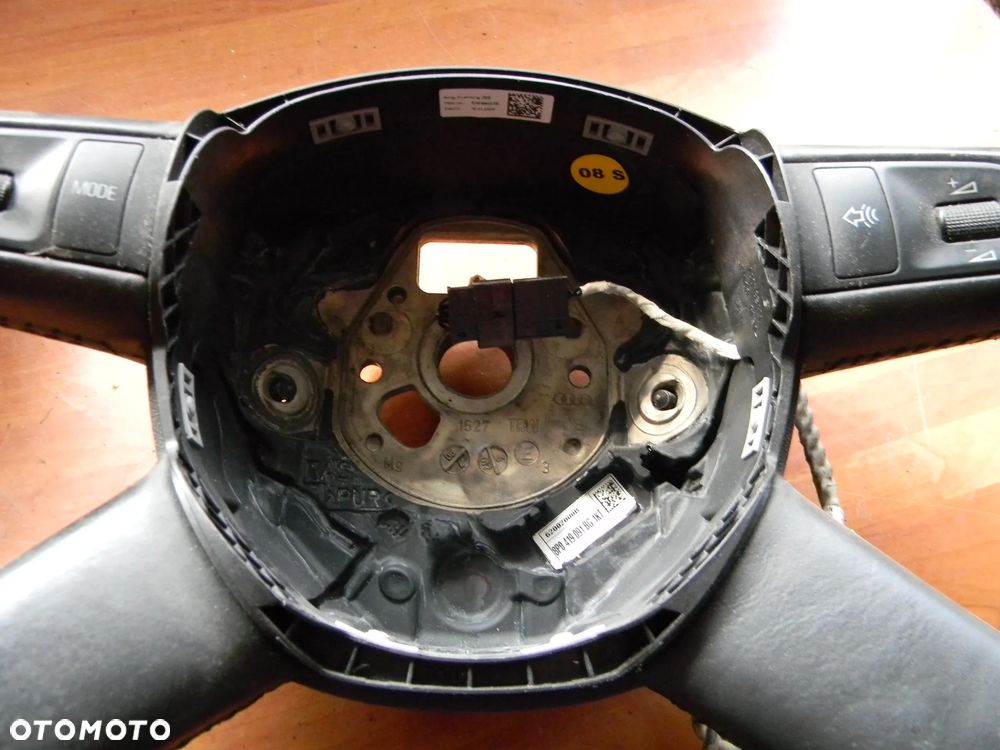 kierownica skórzana skóra AUDI A3 8P A4 B6 B7 A6 C6 multifunkcja airbag - 10