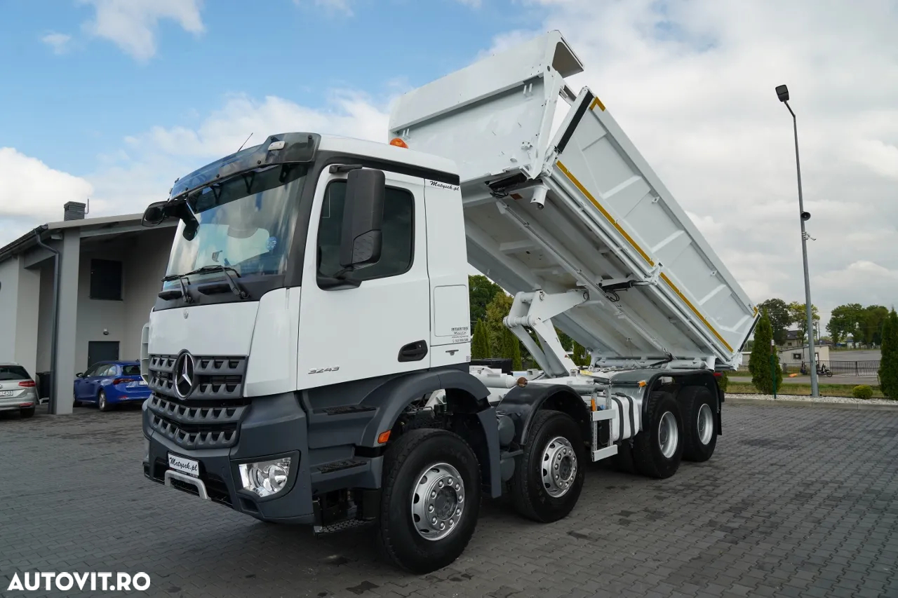 Mercedes-Benz AROCS 3243 / 8x4 / BASCULĂ DUBLU 6,2 M / BASCULĂ HIDRODOXICĂ / EURO 6 / IMPORTAT - 2