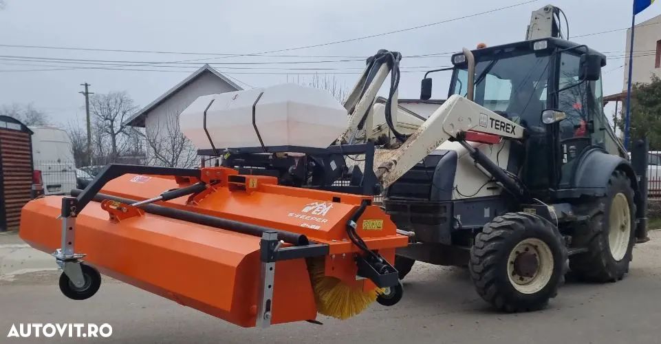 Perie asfalt cu colector si sistem stropire 240 cm - 1