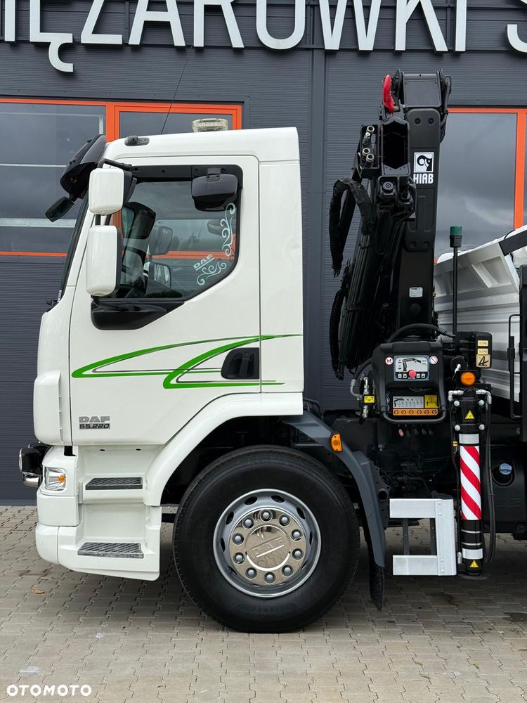 DAF LF CF 55.220 // wywrotka 3-stronna // żuraw HIAB 111 HIDUO // kipper, kran, crane, kiper - 27