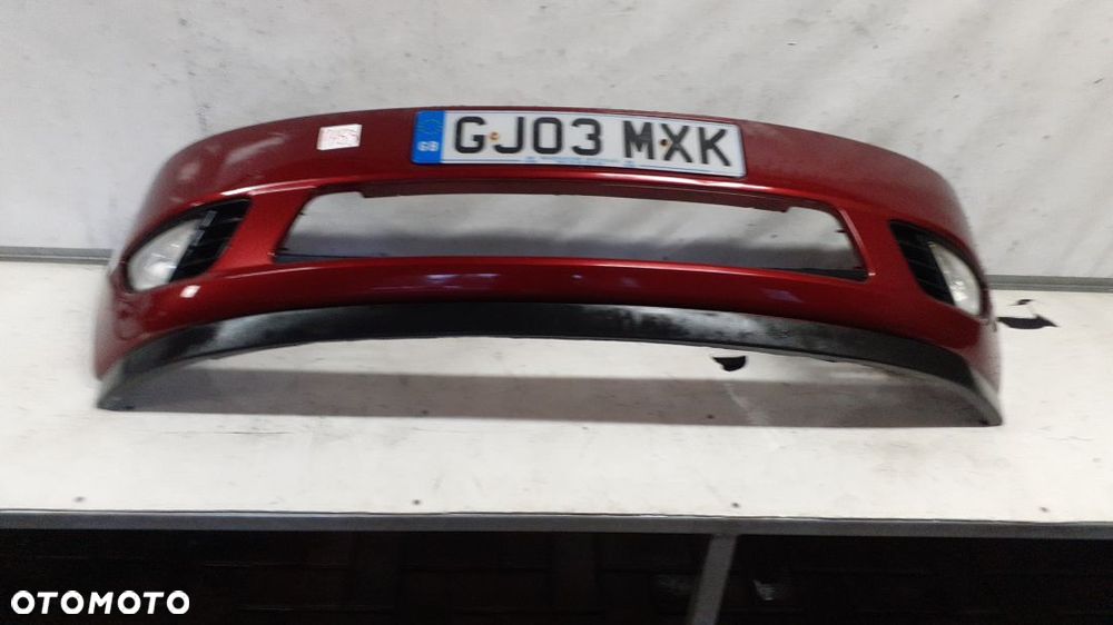 # ZDERZAK PRZÓD PRZEDNI DO FORD FIESTA MK6 VI HALOGENY T5 BORDOWY - 1