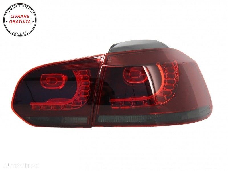 Faruri LED VW Golf 6 VI (2008-2013) Design Golf 7 3D U Design Semnal LED Dinamic c- livrare gratuita - 10