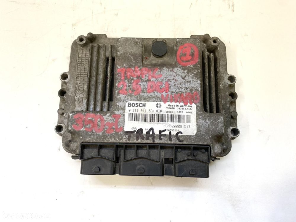 TRAFIC VIVARO PRIMASTAR 2.5 DCI KOMPUTER STEROWNIK SILNIKA 0281011531 - 1