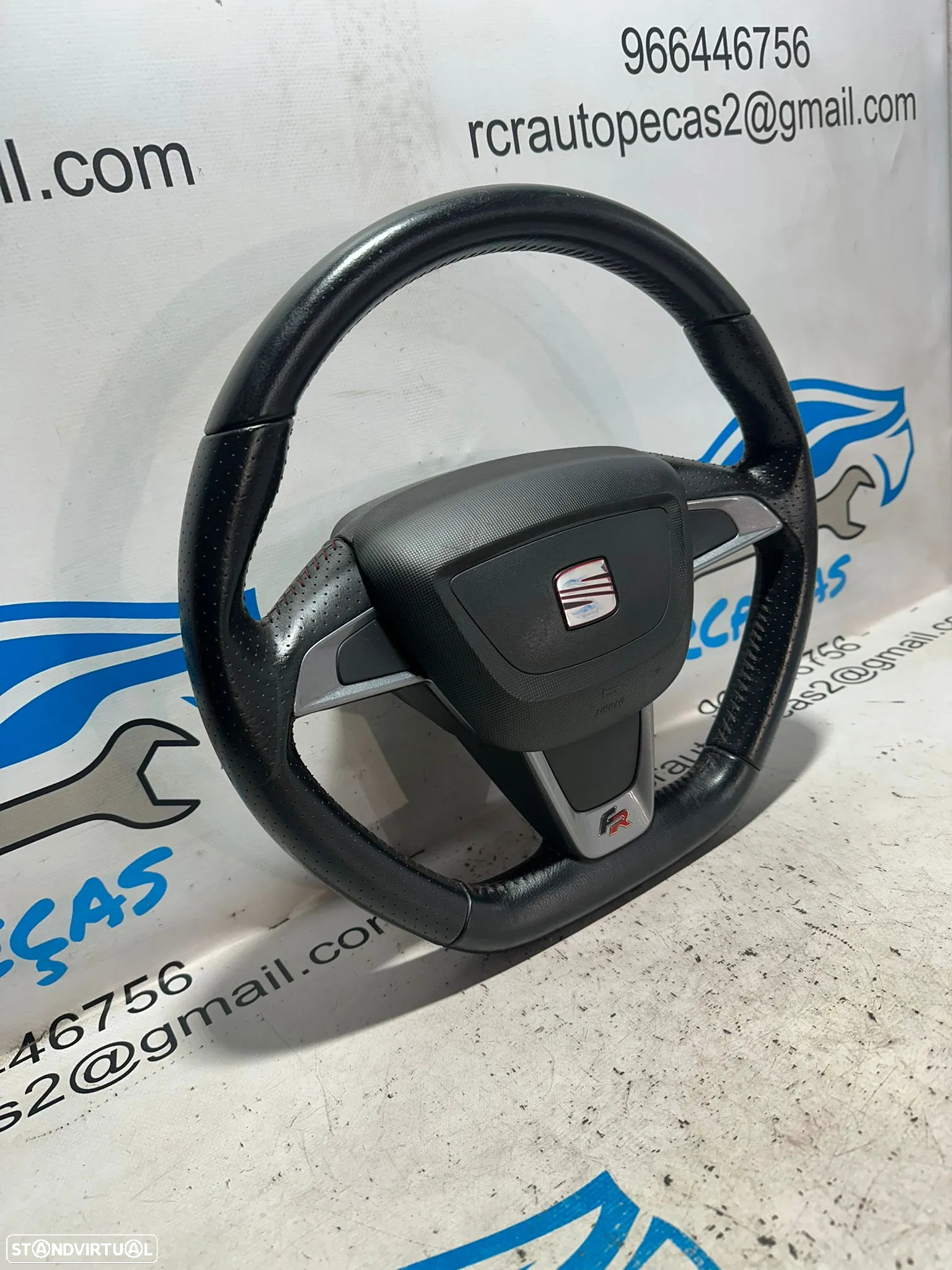 .Volante Airbag Pele Perfurada Seat Ibiza 6J FR MK5 2008 - 2017 - 3