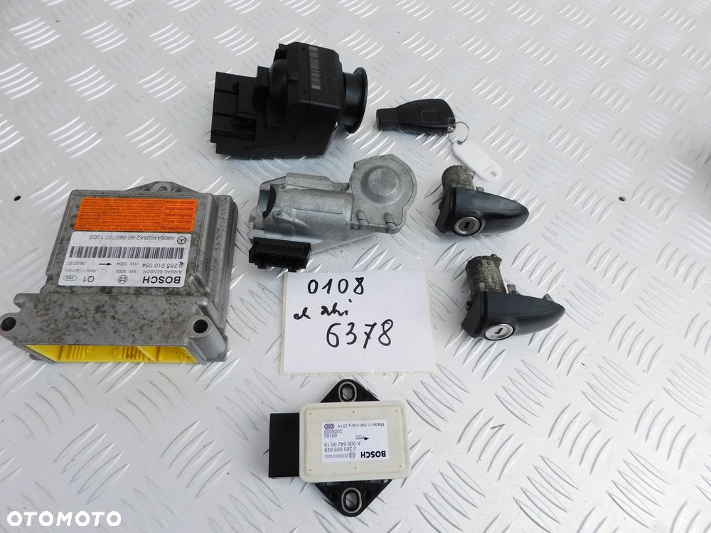 Mercedes Sprinter 906 stacyjka kluczyk wkładki rygiel cały zestaw 0108 - 2