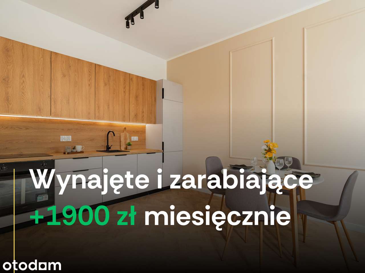 JEDNO Z WIELU! Gotowe mieszkania inwestycyjne z obsługą najmu +1,9 TYS